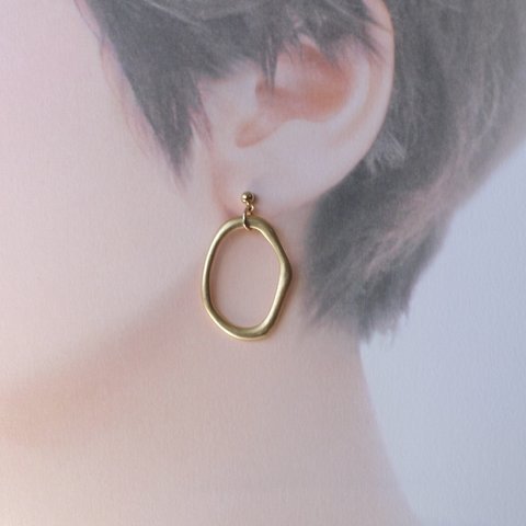 【!!SALE!!】 simple hoop pierce