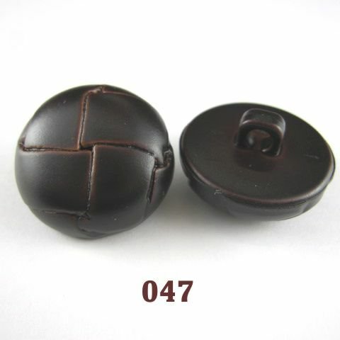 nc-940-047  レザー調・革調15ｍｍ×12個  定番バスケットボタン