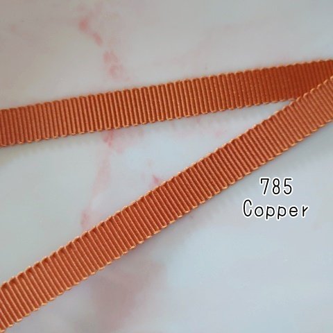【9mm】ペタシャムリボン　[785  Copper]
