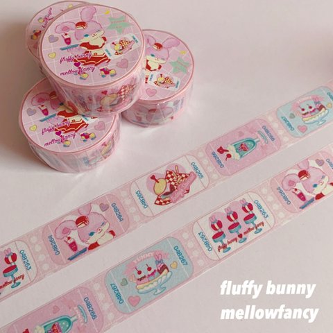 SALE【 fluffy bunny コラボ 】 マスキングテープ