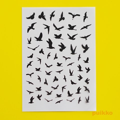 飛ぶ鳥　レジン封入用フィルム