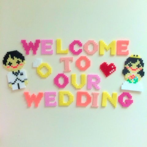 結婚式のウェルカムボードに♡