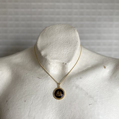 Vintage France LIMOGES CADEAUX necklace レトロ フランス ヴィンテージ アクセサリー リモージュ カドー ネックレス