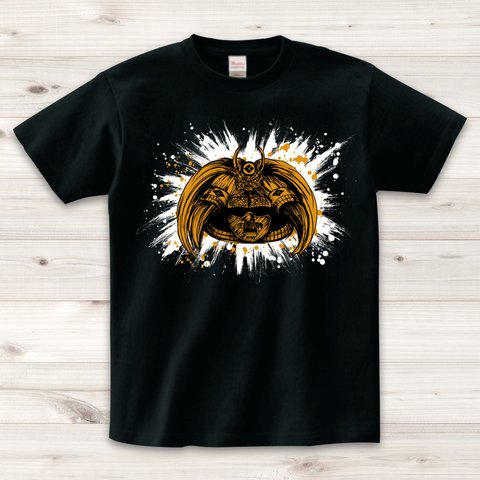 【Tシャツ】 武田信玄_兜/黒