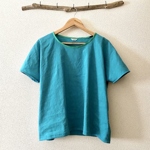 ドルマンTシャツシャツ/水色