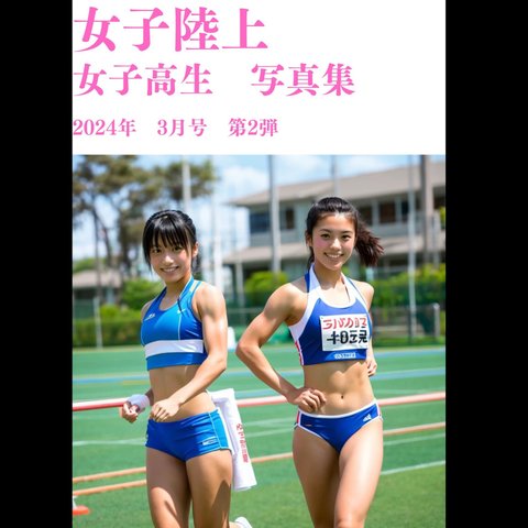 女子陸上　女子高生　写真集　2024年3月号　第2弾　100枚