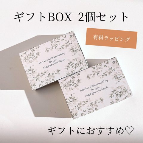 【有料ラッピング】ギフトBOX 2個セット