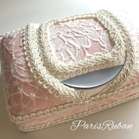 刺繍柄【クロスナージュ 】シルコット ウェットティッシュケース