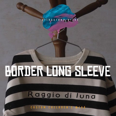 BORDER long sleeve " Raggio di luna "