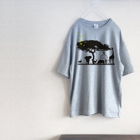 動物のための動物園　Tシャツ（グレー）