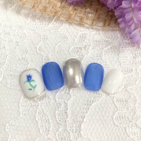 No.14 Blue Rose nail