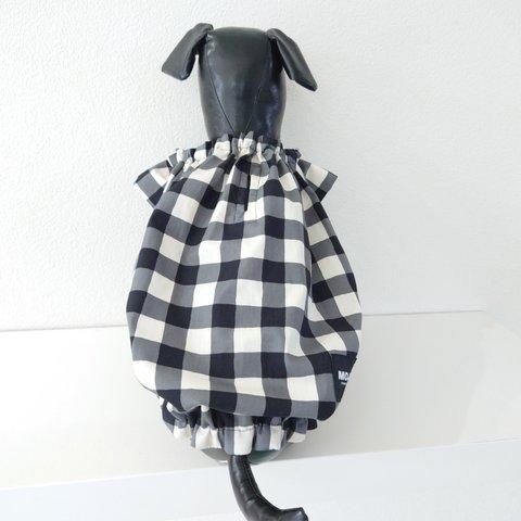 即納品　【犬服】ギンガムチェックブラウス