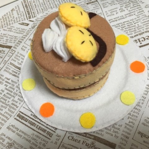 【再販3】パンケーキ（チョコバナナ）〜フェルトおままごと〜