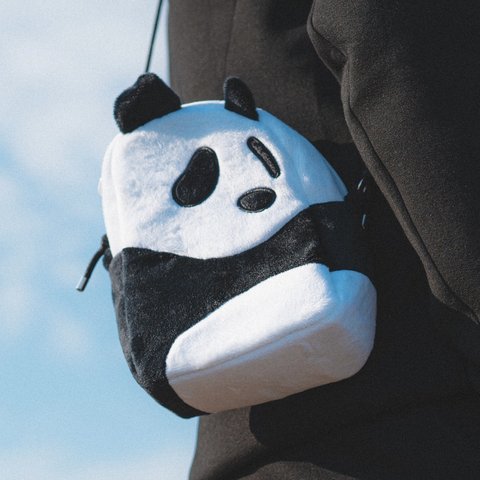 【訳あり品】パンダポシェット(黒)🐼🎍