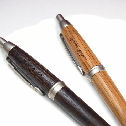 【名入れ無料】木製ボールペン ピュアモルト