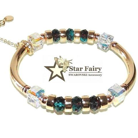 ☆ 新作 ☆ SWAROVSKI 14K ゴールドフィルドブレスレット