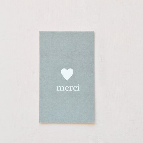 メッセージカード ハート♥merci（25枚）