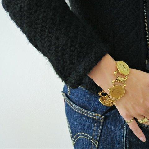 コインブレスレット vintage bracelet coin <BL4-1219>