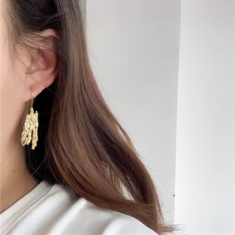 ゴールド フックピアス / P163