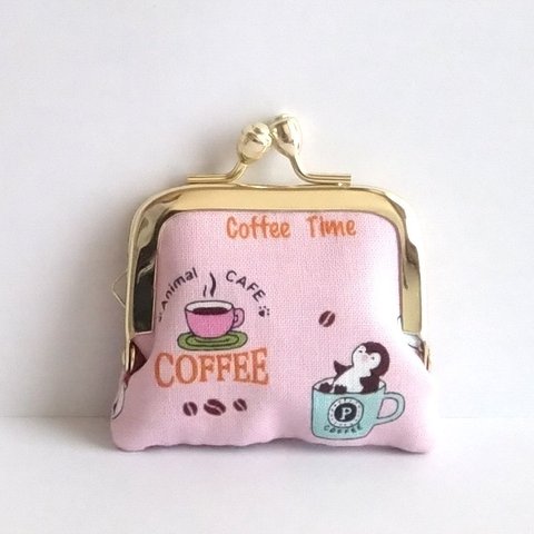 ■角型■小さいがま口：ちっちゃいがま口：角227：かわいいがまぐち：小さい財布：littlie purse：ペンギン,うさぎ,penguin