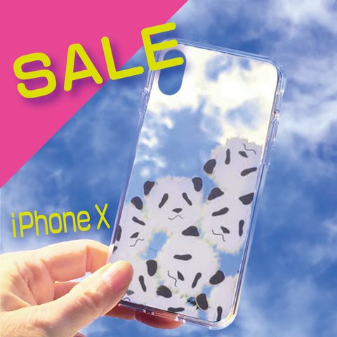 ★ SALE ★ iPhoneXミラーケース  Panda Panda