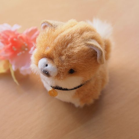 ちいさなぬいぐるみ柴犬*垂れ耳茶色