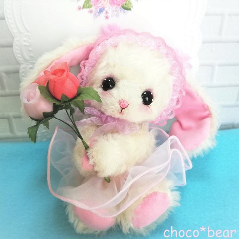 choco*bear　テディベア磁石入り  スワロ付きグラスアイ　