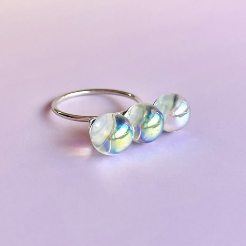 three crystal ring