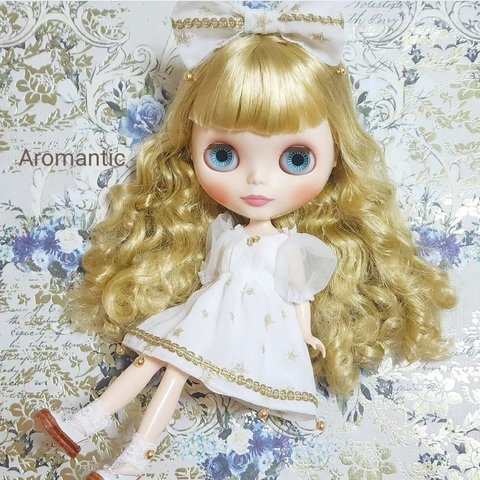 星座ワンピース　ホワイト　(1/6サイズ)　ブライス　ARomantic　