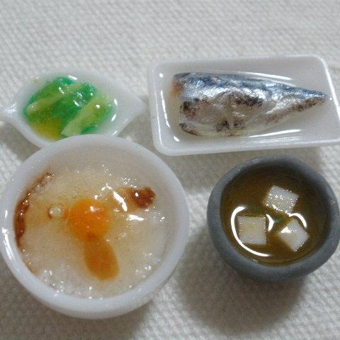 朝食 卵かけご飯☆ミニチュアフード ドール 