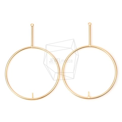 PDT-1208-MG【2個入り】フープショートバーペンダント,Hoop With Short Bar Pendant