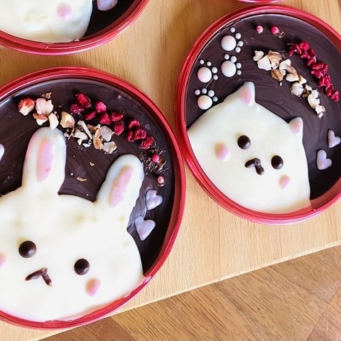 🍫うさチョコねこチョコマンディアン各1個ずつ※計2個セット