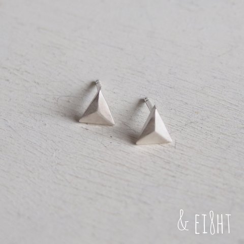 【再販】- Silver - Triangleピアス