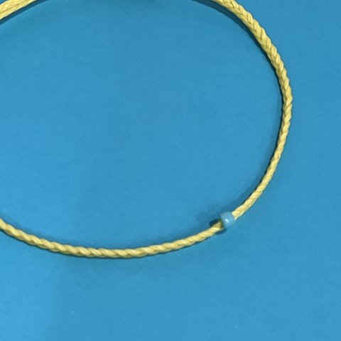 Friendship Bracelet/Anklet – Lemon x Turquoise