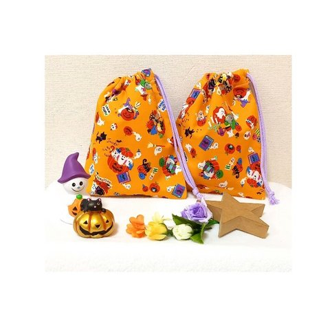 【sale‼️✨❤️🎃ハロウィン巾着🎃❤️✨】ハロウィーン　ハロウィン　巾着　コップ袋　男の子　女の子