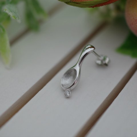 spoon pierced earrings
