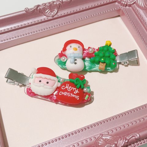 ❤️🎅🏻メリークリスマス！前髪クリップ🎁🎄