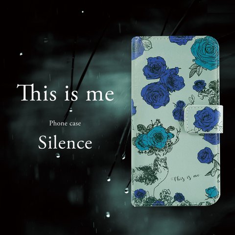 【手帳型】ほぼ全機種対応☆帯あり お名前orイニシャル可 " This is me "  Silence（iPhone 15対応）