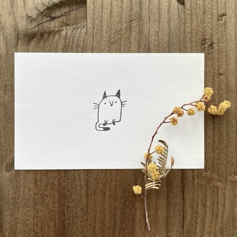 ねこ〜小さな挿絵たち〜　ゴム版はんこ