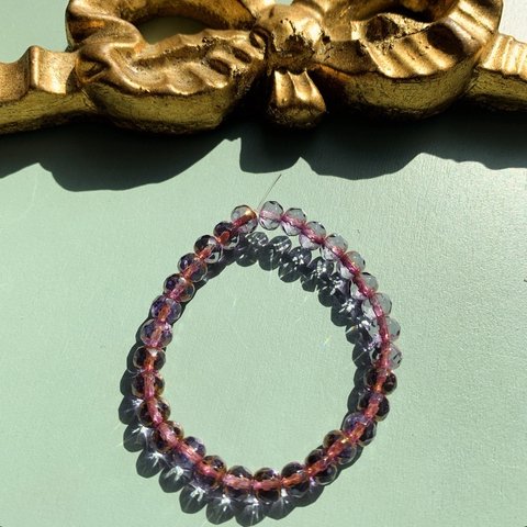 【1連30コセット】JIRI＊IVANA#czech beads#チェコビーズrondel5✖️4㍉ mixassort  color hole pink  bronze