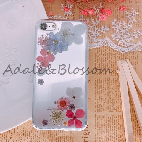 押し花スマホケース☆全機種対応☆手帳型☆iPhone15☆iPhone14Pro☆iPhone14