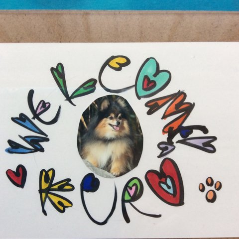 オーダーメイドカード(写真立て付き)愛犬バージョン
