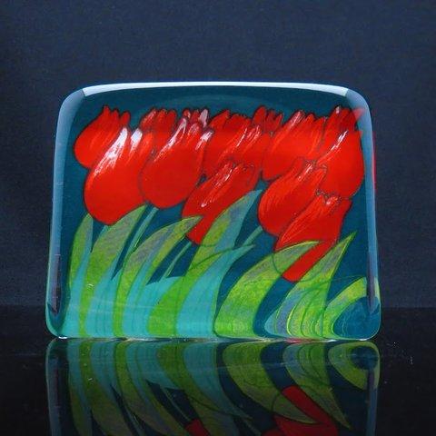 iittala/イッタラ Tulppaanit/Tulips ガラスカード Helja Liukko Sundstrom/ヘルヤリウッコスンドストロム