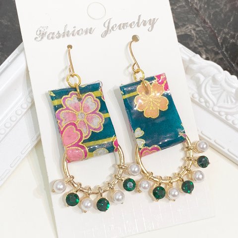 和紙のレザー風accessory♡