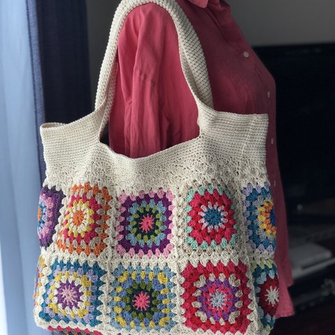 Peony tote (off white)