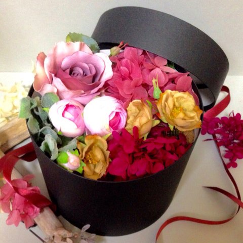 Box Flower : L（preserved×silk flower）