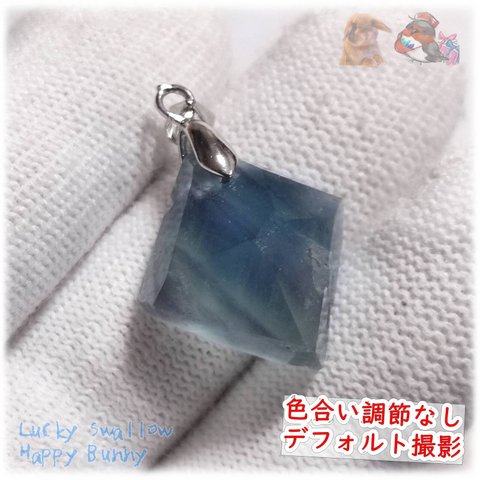 🌟 不思議色 フローライト ネックレス ペンダント アクセサリー 蛍石 fluorite No.5395