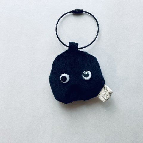 【Key Ring】 ブラックキョロモ