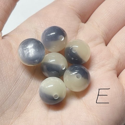 ハーフ ビーズ 12mm パーツ ハンドメイド ピアス イヤリング ボールペン 丸玉 アクセサリー キーホルダー ラメ シラー ストラップ ブレスレット カラー 手芸 材料