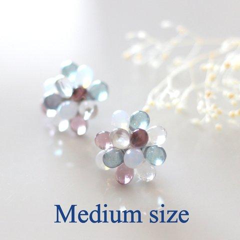 drops earrings (cloudy)【medium size】